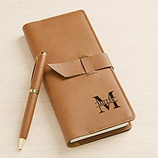 Personalized Mens Leatherette Writing Journal - Namely Yours - 47908