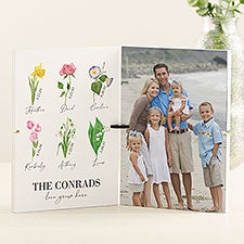 Birth Month Flower Personalized Story Board Plaque - 47924