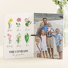 Birth Month Flower Personalized Story Board Plaque  - 47924