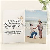 We're Engaged Personalized Story Board Plaque - 47945