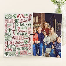 Christmas Repeating Name Personalized Story Board Plaque - 47949