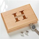 Lavish Last Name Personalized Wood Valet Box  - 47956