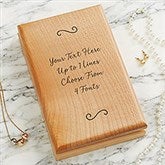 Write Your Own Personalized Wood Jewelry Box  - 47957