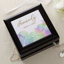 Birthstone Color Personalized Jewelry Box - 47974