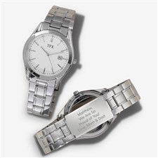Graduation Message for Him Engraved Bulova TFX Silver Watch  - 48024