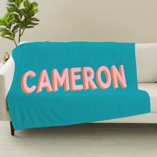 Shadow Name Personalized Blanket  - 48057