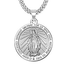 Custom Miraculous Engraved Pendant  - 48168D