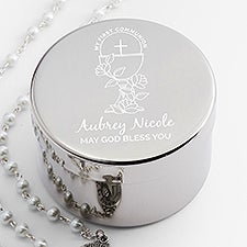 First Communion Icons Personalized Rosary Case - 48184