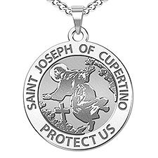 Custom Saint Joseph Cupertino Engraved Pendant  - 48225D