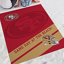 NFL San Francisco 49ers Personalized Beach Blanket - 48278