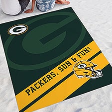 NFL Green Bay Packers Personalized Beach Blanket - 48280