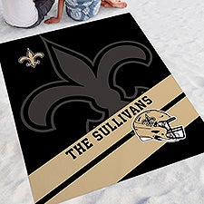 NFL New Orleans Saints Personalized Beach Blanket - 48289