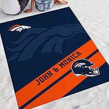 NFL Denver Broncos Personalized Beach Blanket - 48291