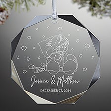 Precious Moments® Just Married Premium Engraved Ornament  - 48327