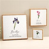 Birth Month Flower Personalized Pulp Paper Wall Decor  - 48350