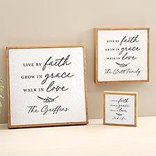 Live By Faith Personalized Pulp Paper Wall Decor - 48351