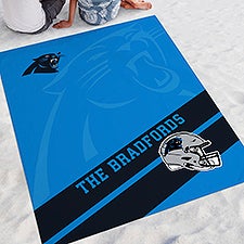 NFL Carolina Panthers Personalized Beach Blanket - 48377