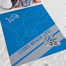NFL Detroit Lions Personalized Beach Blanket - 48379