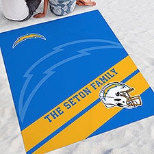 NFL Los Angeles Chargers Personalized Beach Blanket - 48383