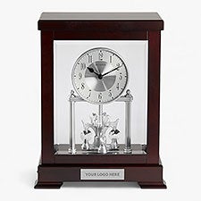 Personalized Logo Bulova Empire Crystal Pendulum Clock - 48393