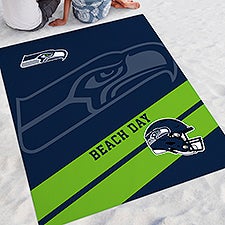 NFL Seattle Seahawks Personalized Beach Blanket - 48406