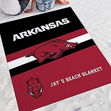 NCAA Arkansas Razorbacks Personalized Beach Blanket - 48412