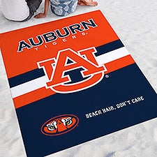 NCAA Auburn Tigers Personalized Beach Blanket - 48413