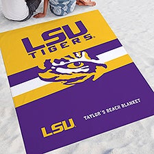 NCAA Louisiana State University Personalized Beach Blanket - 48414