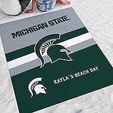 NCAA Michigan State Spartans Personalized Beach Blanket - 48420
