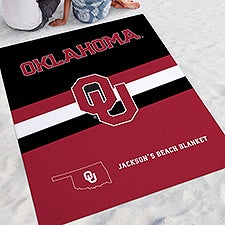 NCAA Oklahoma Sooners Personalized Beach Blanket - 48423