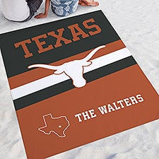 NCAA Texas Longhorns Personalized Beach Blanket - 48425