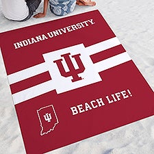 NCAA Indianna Hoosiers Personalized Beach Blanket - 48430