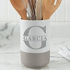 Lavish Last Name Personalized Kitchen Utensil Holder - 48458