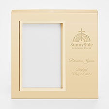 Engraved Logo Gold Uptown 4x6 Picture Frame - 48534