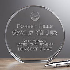 Personalized Sport Tournament Premium Crystal Award  - 48546