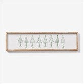 Scripted Christmas Tree Personalized Barnwood Frame Wall Art - 48565