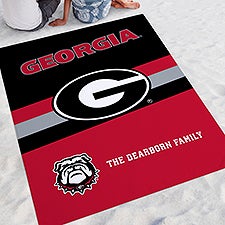 NCAA Georgia Bulldogs Personalized Beach Blanket - 48594