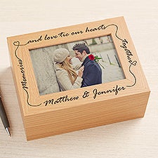 Personalized Wooden Photo Keepsake Box - 4863