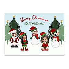 Christmas Character Personalized Photo Holiday Card  - 48675