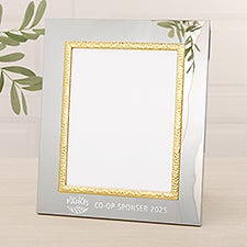 Personalized Logo Silver  Gold Hammered Frame- 8x10 - 48708