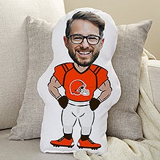 Cleveland Browns Personalized Photo Character Throw Pillow - 48721