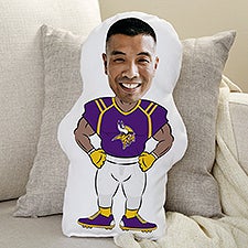 Minnesota Vikings Personalized Photo Character Throw Pillow - 48723