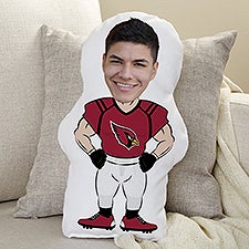 Arizona Cardinals Personalized Photo Character Throw Pillow - 48725