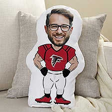 Atlanta Falcons Personalized Photo Character Throw Pillow - 48726