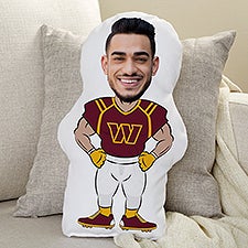 Washington Football Team Personalized Photo Character Throw Pillow - 48743