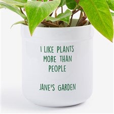 Write Your Own Personalized Outdoor Flower Pot  - 48767