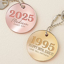 Birthday Year Personalized Acrylic Keychain - 48857