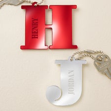 Initial and Name Personalized Acrylic Keychain  - 48861