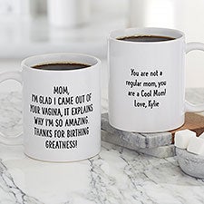 Birthed Greatness Personalized Mom Coffee Mugs - 48881