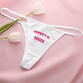 Personalized Ladies Bikini Thongs - Property Of Design - 4889
